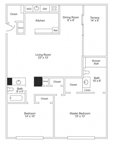 Two Bedroom Executive Terrace